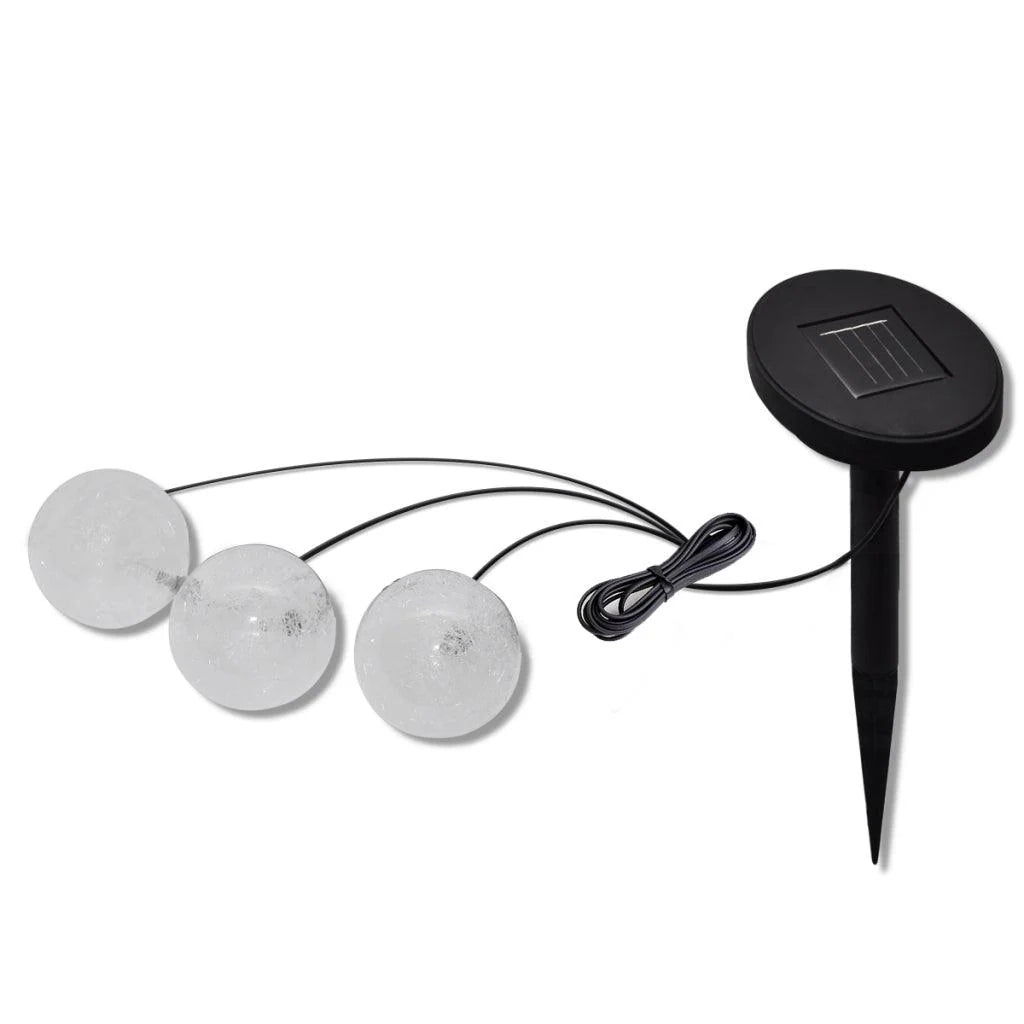 Sfera solare LED galleggiante 3 pezzi diametro 9,5 cm lampada decorativa 2402029
