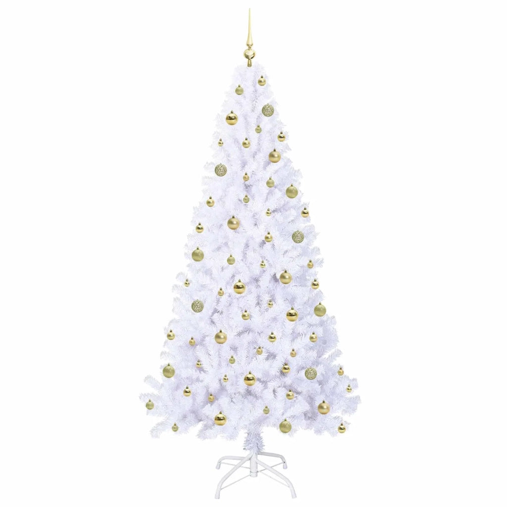 Albero di Natale artificiale Bianco 210 cm PVC e Acciaio 3426780