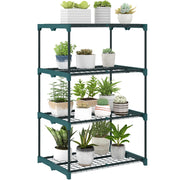 Libreria per Piante a 4 Livelli ¨C Zephmum ¨C Verde 67x49x105 cm