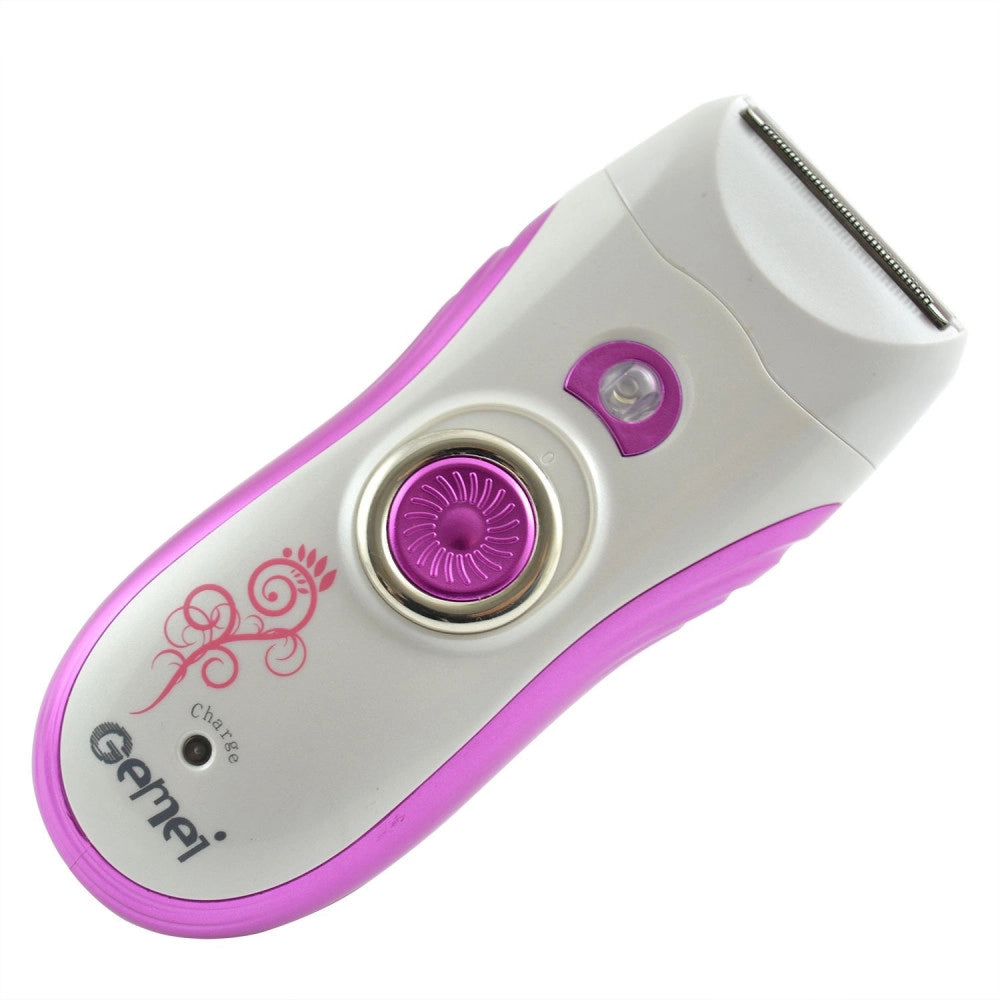 Trade Shop - Epilatore Depilatore Rasoio Donna Silkepil 3in1 Gambe Corpo 2 Lame Scrub 3056 -