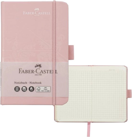 Taccuino con blocchi - 194 pagine - ombra rosa - formato A6 - carta FSC-Mix