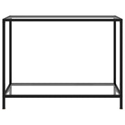 Tavolo Consolle Trasparente 100x35x75 cm in Vetro Temperato 322835