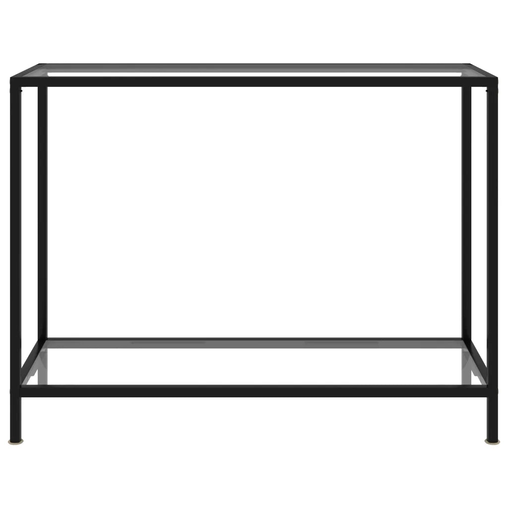 Tavolo Consolle Trasparente 100x35x75 cm in Vetro Temperato 322835