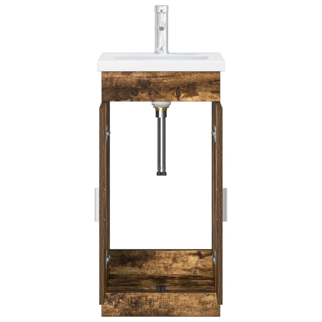 Mobile da bagno con lavabo Rovere Fumo 42 x 40 x 84,5 cm 890676