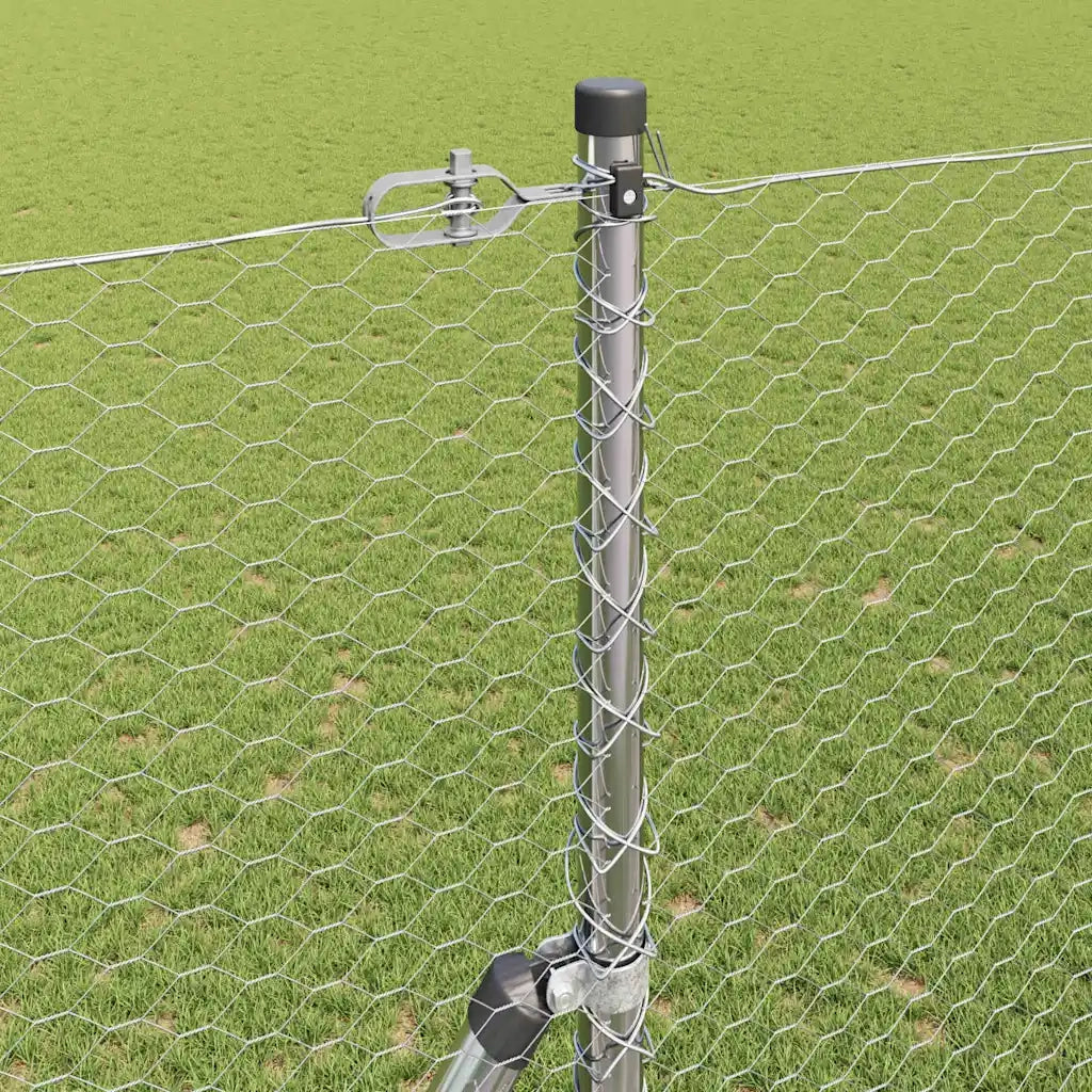 Palo della recinzione Argento 50 x 1,5 m (maglia da 25 mm)