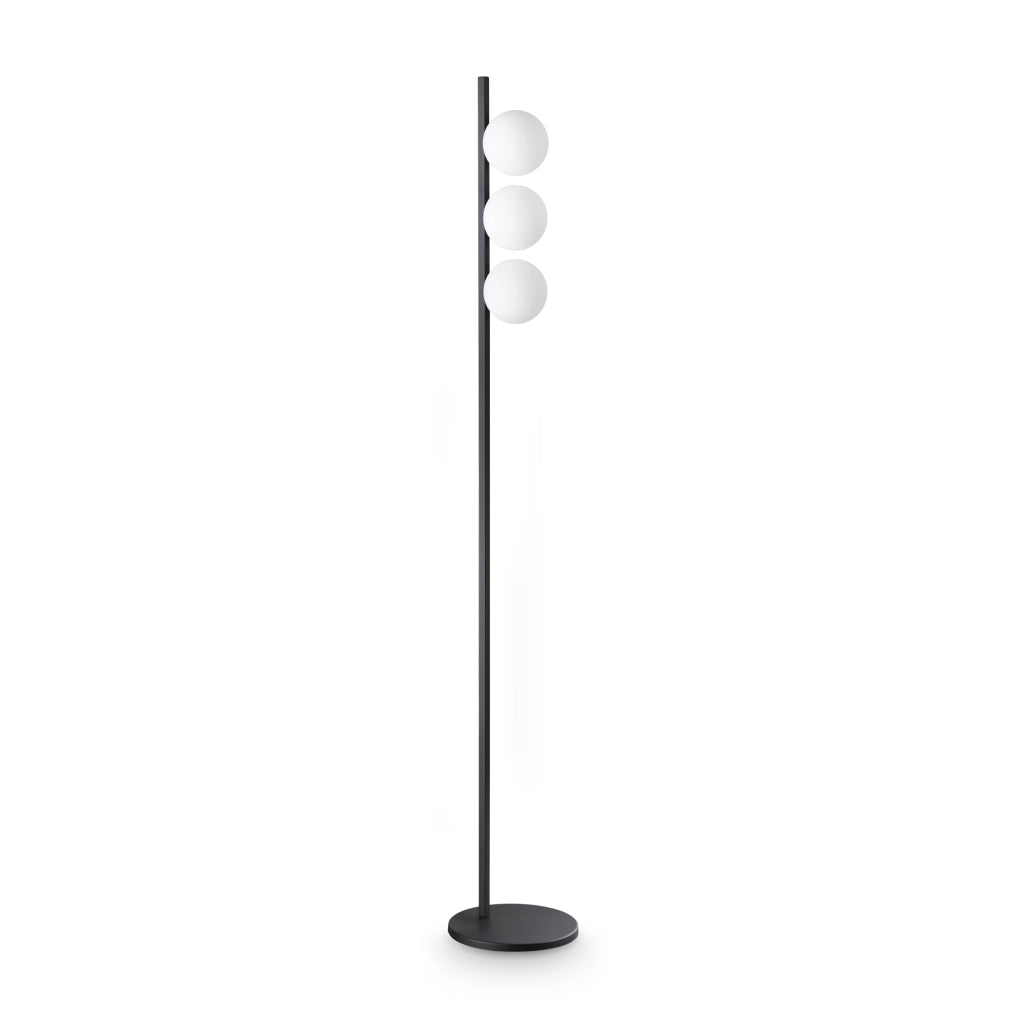 Lampada Da Terra Binomio 3 Luci G9 Nero
