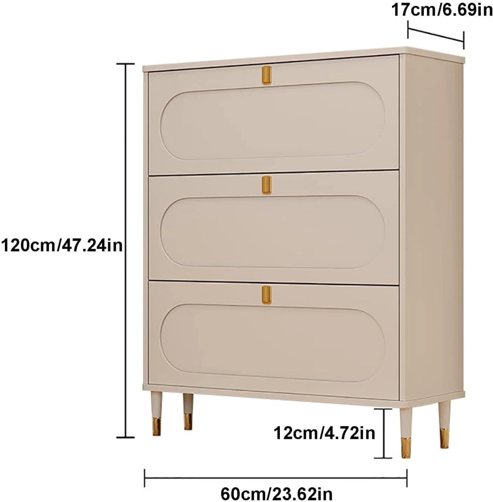 scarpiera Scarpiera Sottile - Scarpiera autoportante con Ante, scarpiere per Ingresso, scarpiera - per riporre e organizzare Scarpe da corridoio (Dimensioni: 60 cm-17 cm)