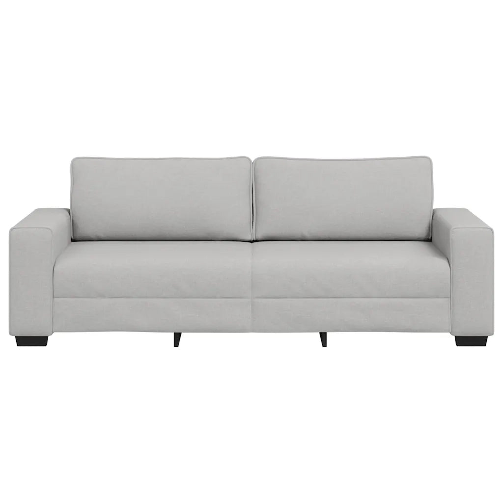 Divano a 3 Posti Grigio Nuvola 220x77x82 cm in Tessuto 4105184