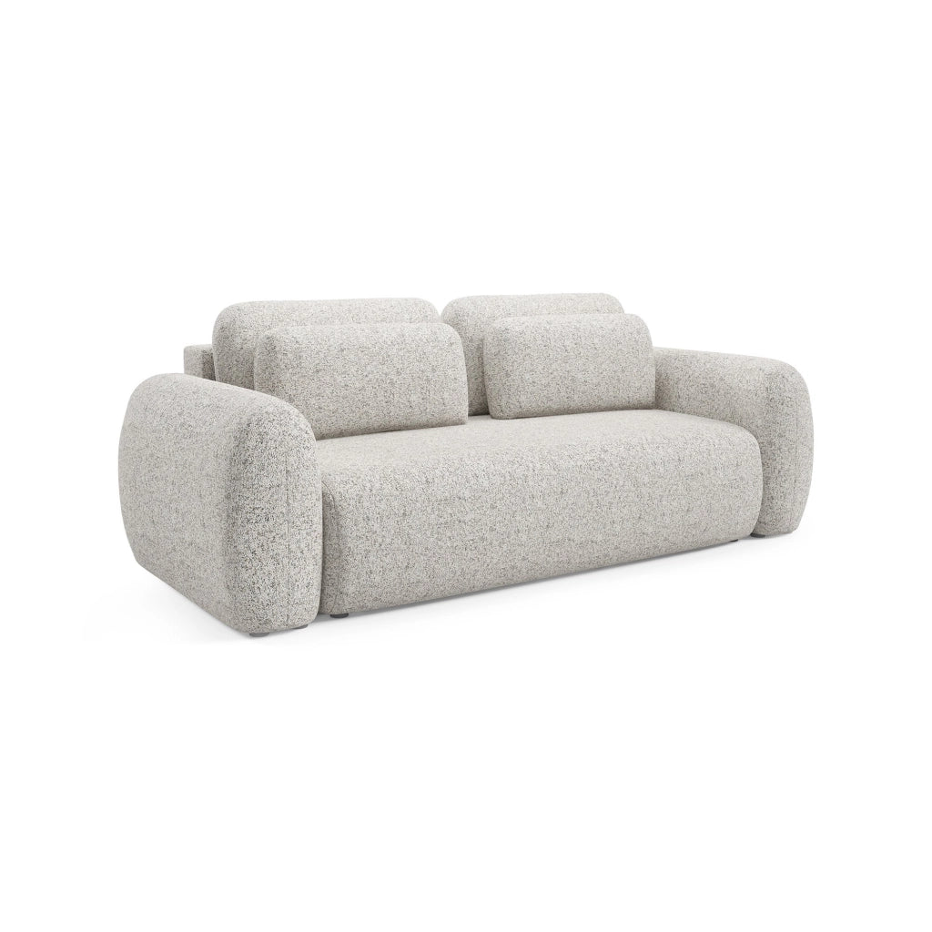 Sessame, Divano Letto 3 Posti Contenitore, 266x121 cm Beige Chiaro