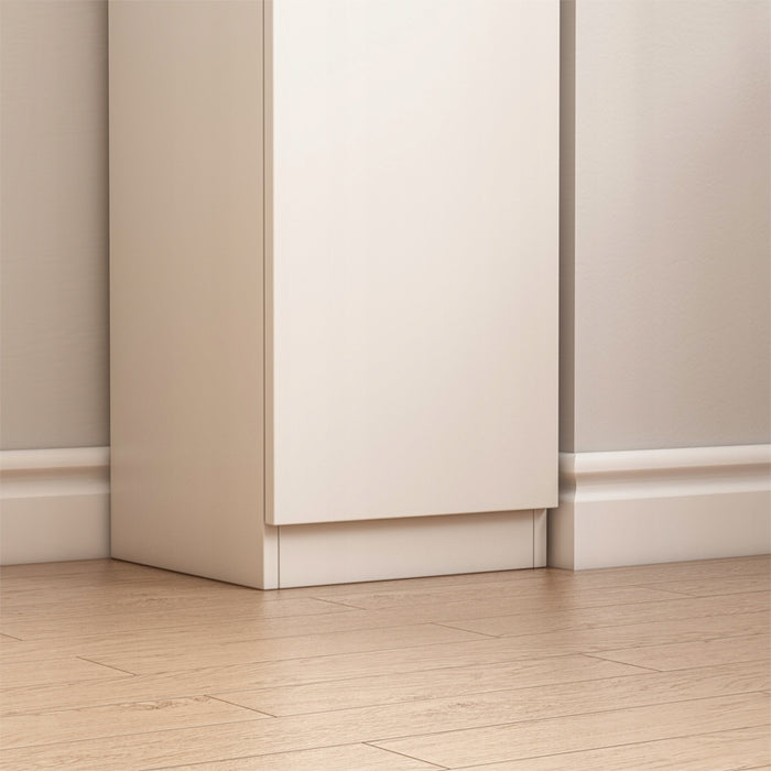 Armadio a colonna bianco moderno alto loft 2 ante 180 cm