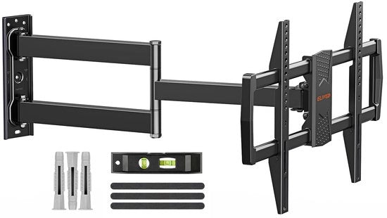 Supporto per schermo da parete lungo 813 mm per la maggior parte delle TV da 37 a 75 pollici, braccio universale lungo, supporto per schermo da parete angolare con funzione di inclinazione e rotazione, fino a 45 kg, massimo VESA 600 x 400.