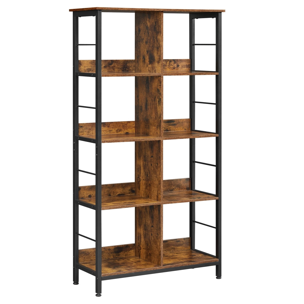 Valora SCAFFALE LIBRERIA Rustico Marrone Metallo per Soggiorno