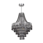 Lampadario glamour CORAL nero cristallo 3xE14 Milagro