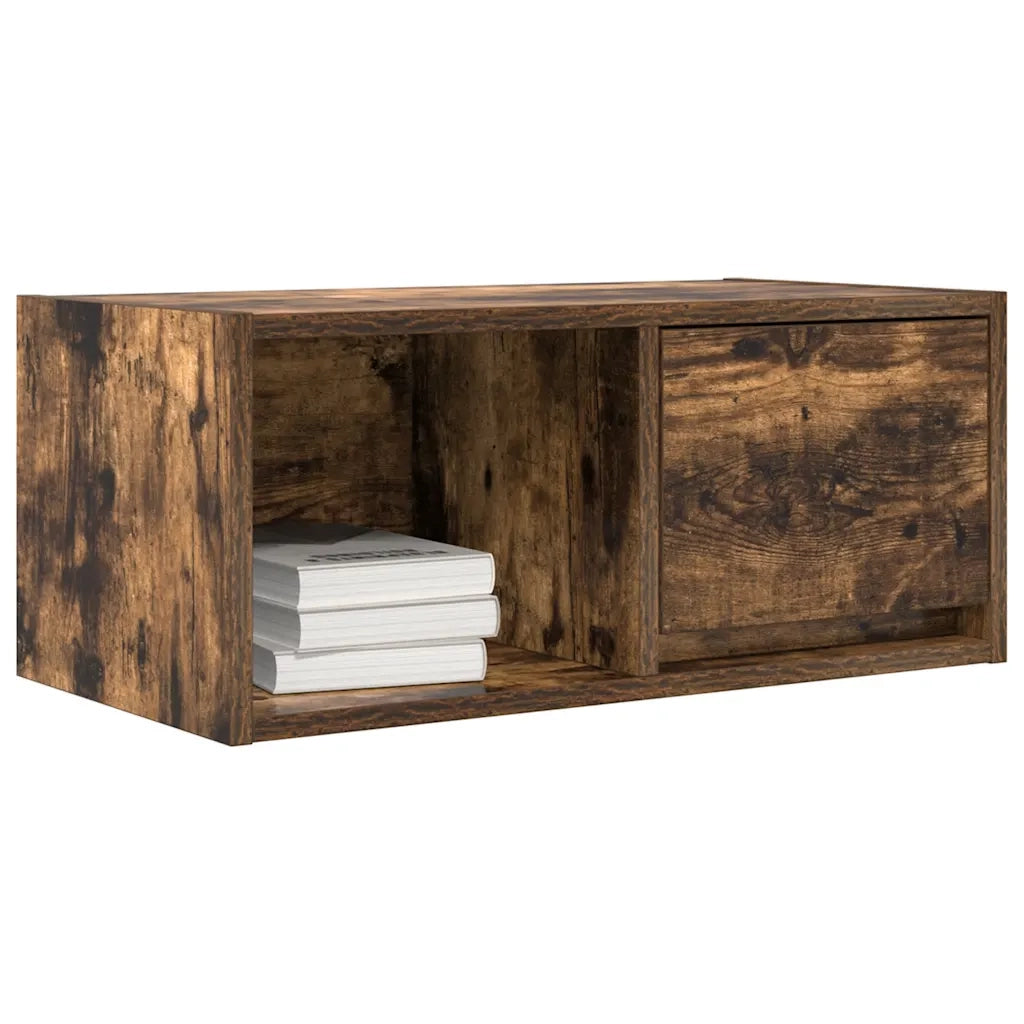 Mobili TV 2 pz Rovere Fumo 60x31x25,5 cm Legno Multistrato 861445