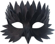 Maschera da uccello elegante - maschera da Halloween - metà maschera per il viso - uomo/donna - costume di festa - plastica con dettagli in seta