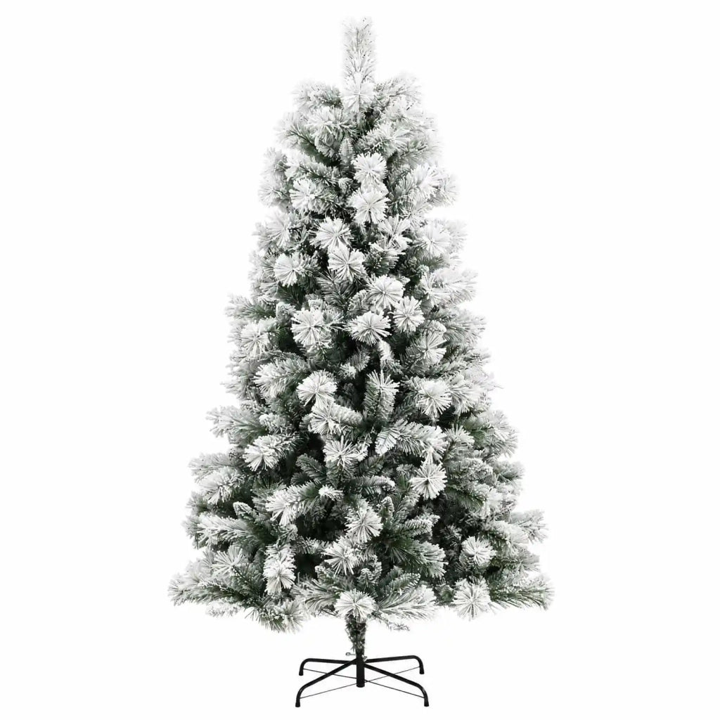 Albero di Natale artificiale con rami snodati e palline 210 cm 3466767