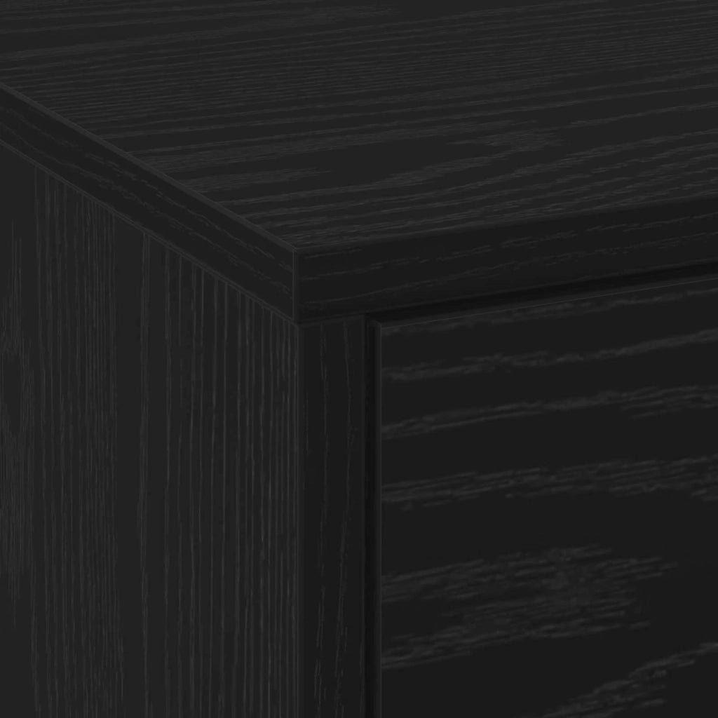 Mobile TV Rovere Nero 165 x 34 x 40 cm Legno multistrato