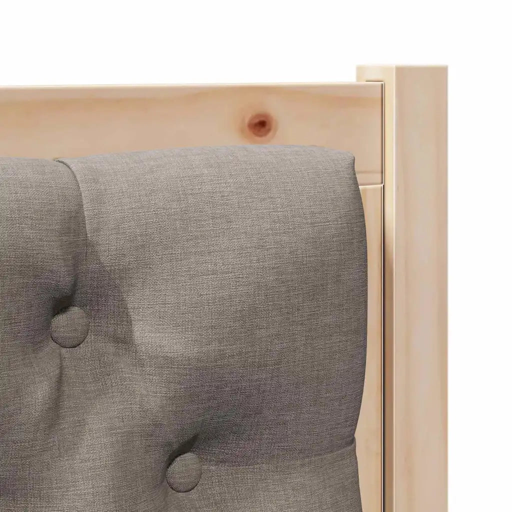 Testiera | Testata Altro Marrone e taupe 80 cm Legno di pino massello