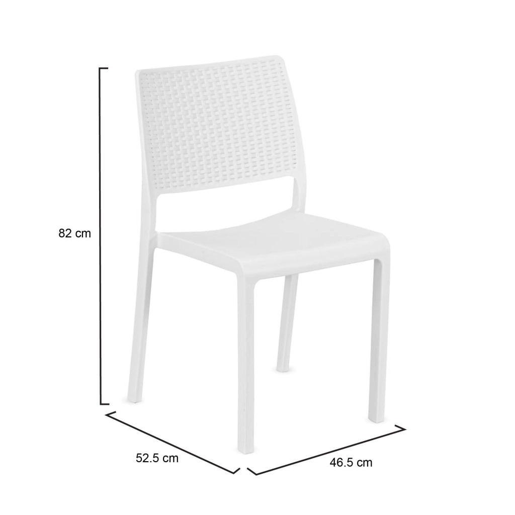 Revo, Sedia da Esterno una Sedia Made in Italy, Bianco