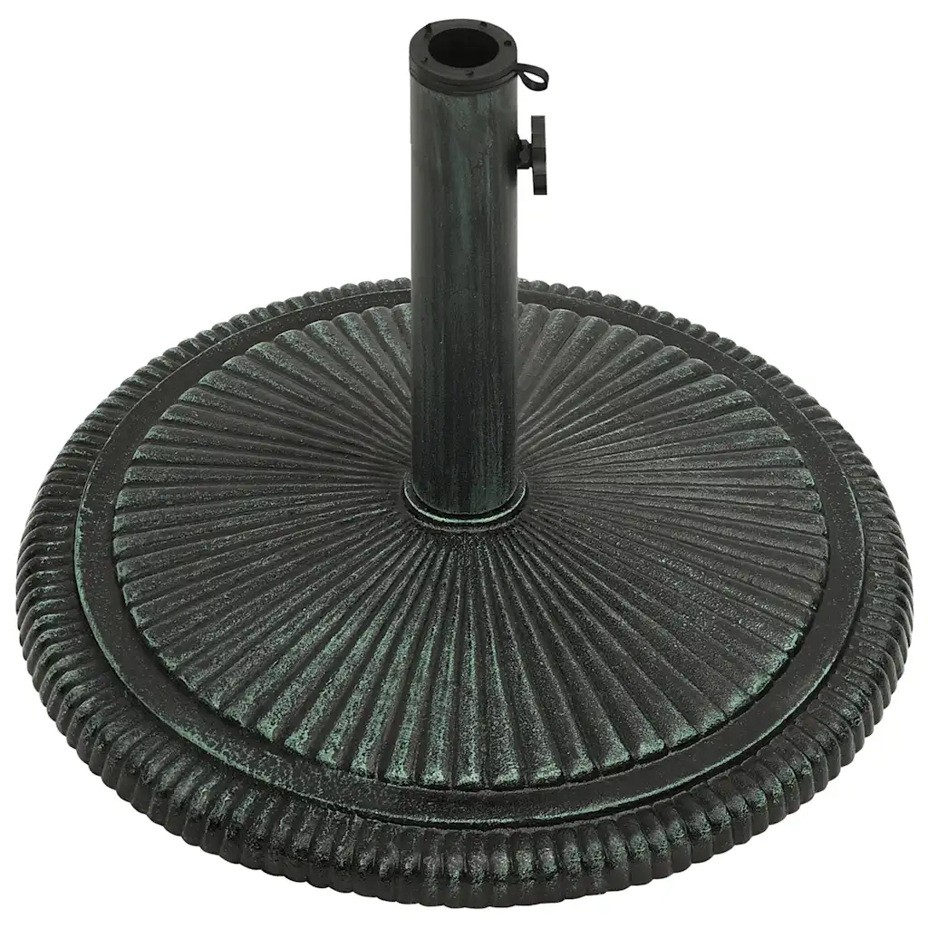 Base per Ombrellone-Supporto per ombrellone Verde 45x45x30 cm in Ghisa