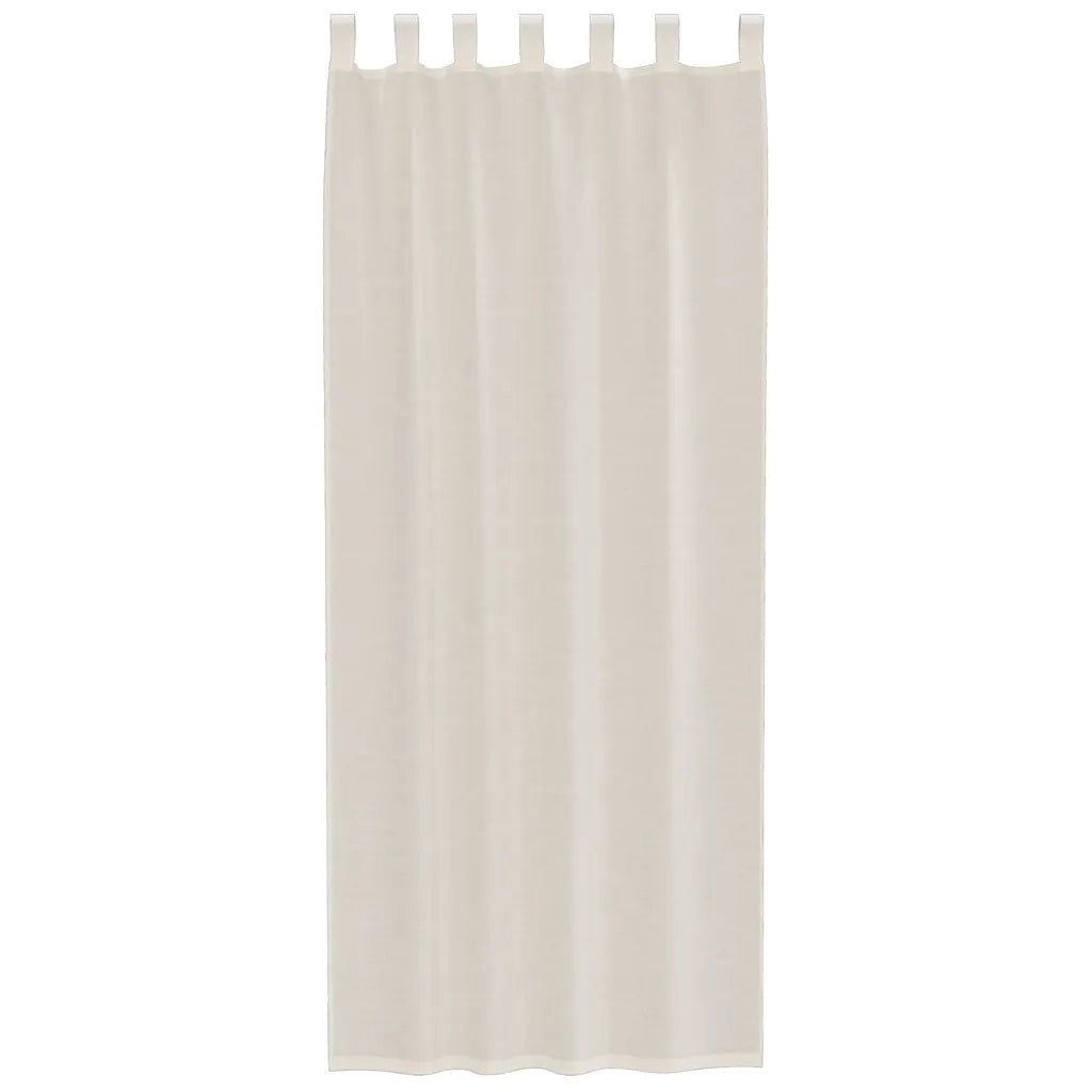 Tende in Voile con Linguetta 2 pz Crema 4102270