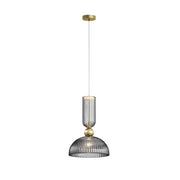Maytoni Sospensione moderna Antic 1 luce E27 oro metallo vetro grigio