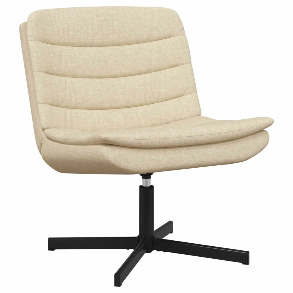 Sedia girevole Crema 63 x 75 x 76 cm Tessuto CFW1298262