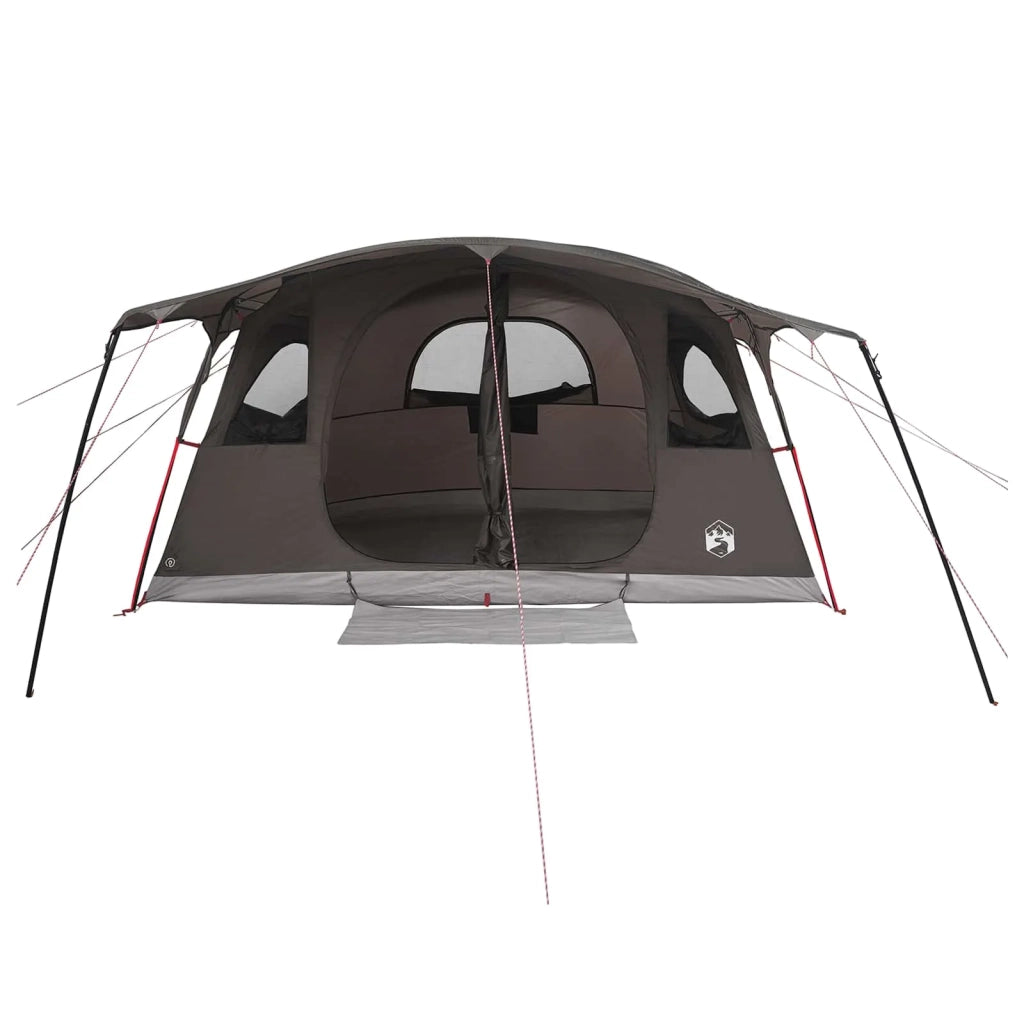 Tenda a tunnel con tetto Marrone Grigio 427 x 305 x 205 cm 42029017