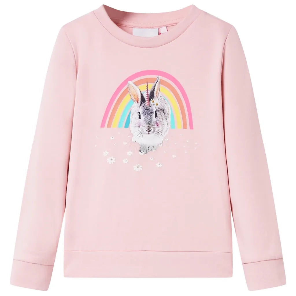 Felpa da Bambina Rosa Chiaro 104