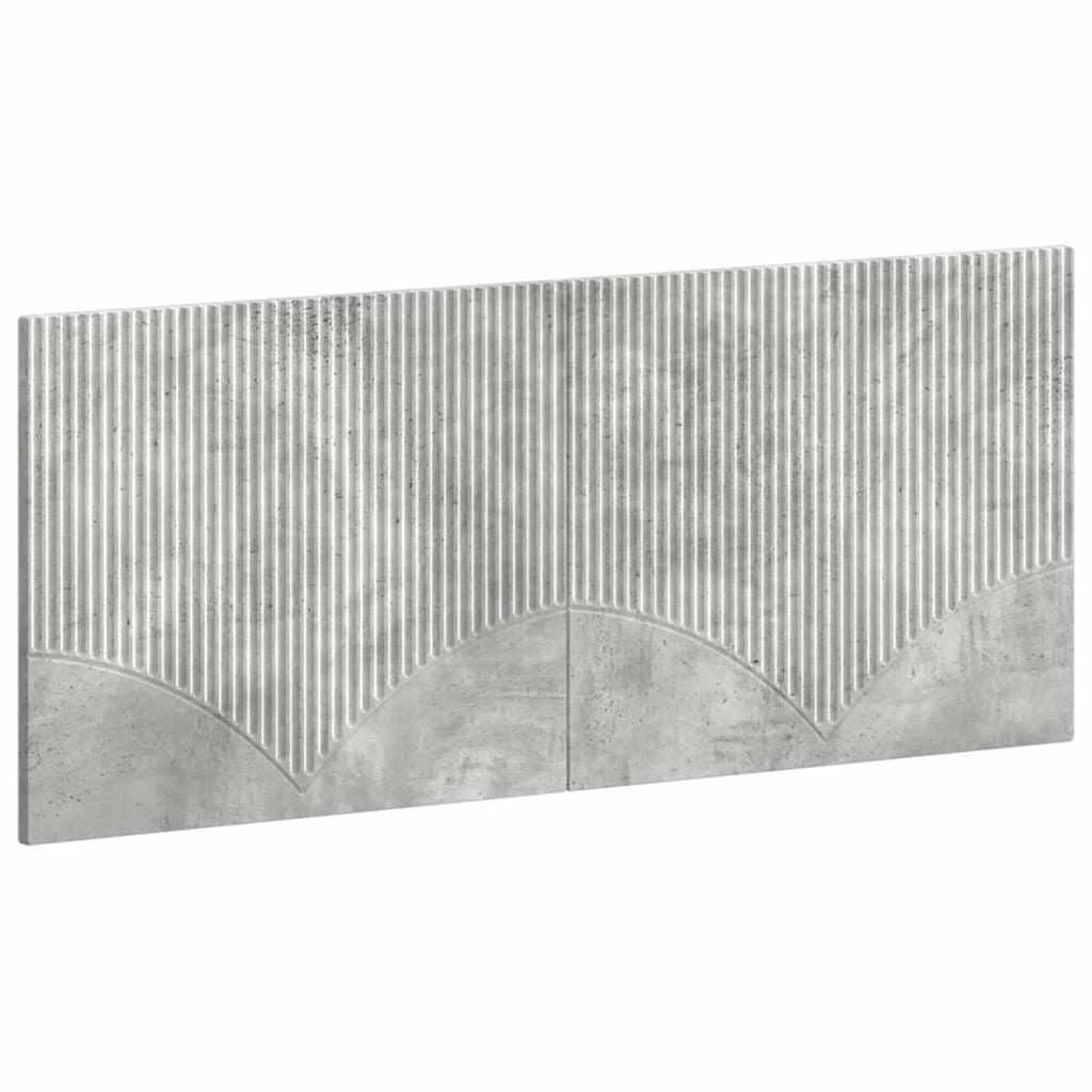 Testiera da Muro HOORN Grigio Cemento Legno ingegnerizzato 897408