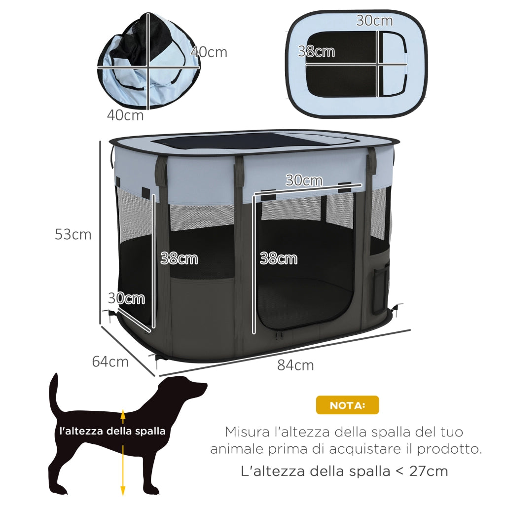 Casetta per Animali con Finestre e Porte ¨C zephmum ¨C 84x64x53 cm