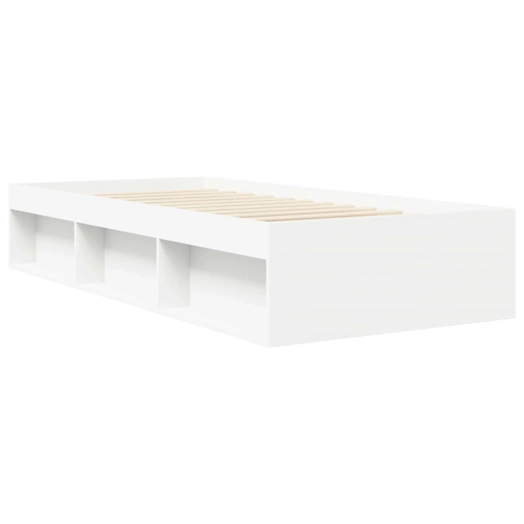 Telaio del letto con storage con lo scaffale Bianco 80 x 200 cm 3429517
