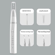 Apparecchio ultrasonico per la pulizia dei denti, apparecchio elettrico per la pulizia dei denti, apparecchio per il bianchimento dentale a casa - bianco