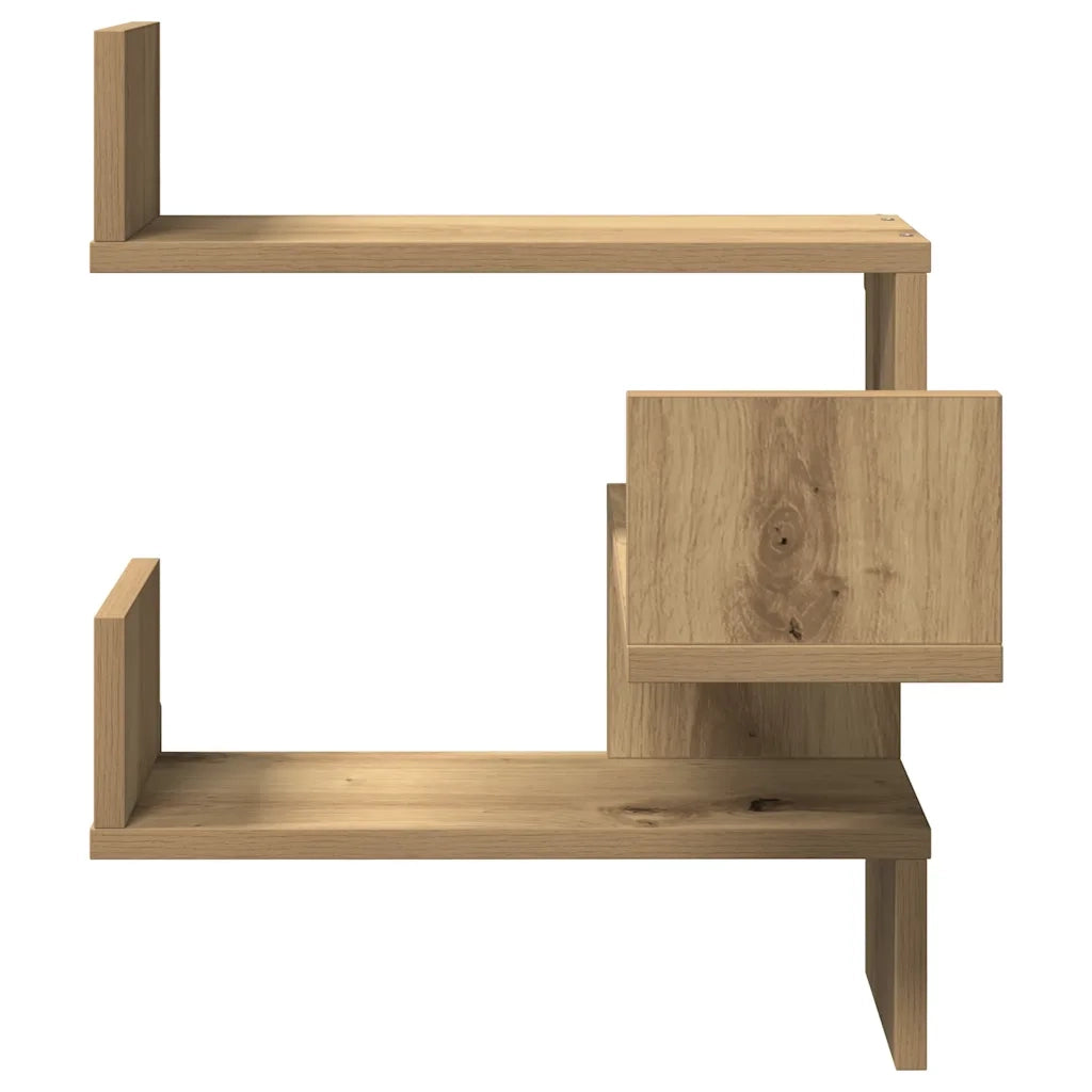 vidaXL Scaffale Angolare Muro Artigianale 40x40x49,5 cm in Truciolato
