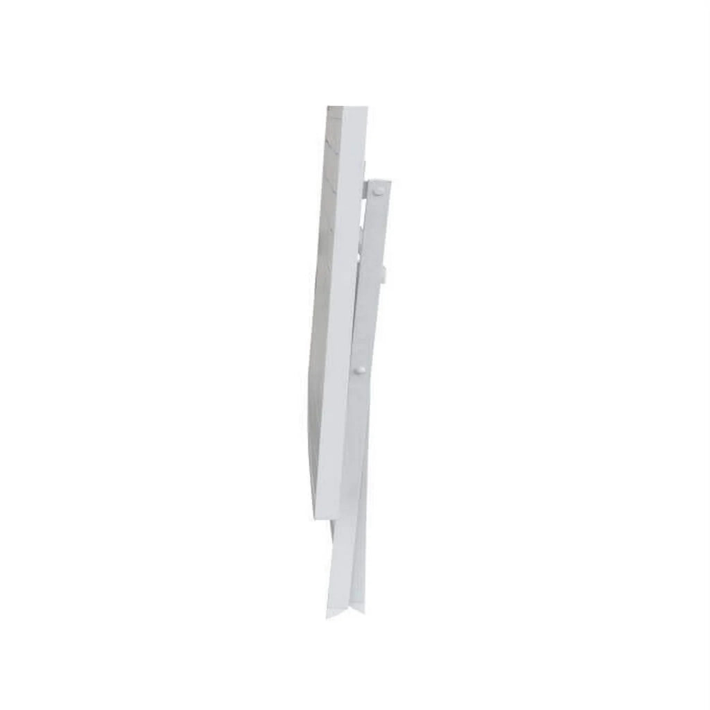Tavolino pieghevole in alluminio 77x130x73h cm colore Bianco mod. Alabama
