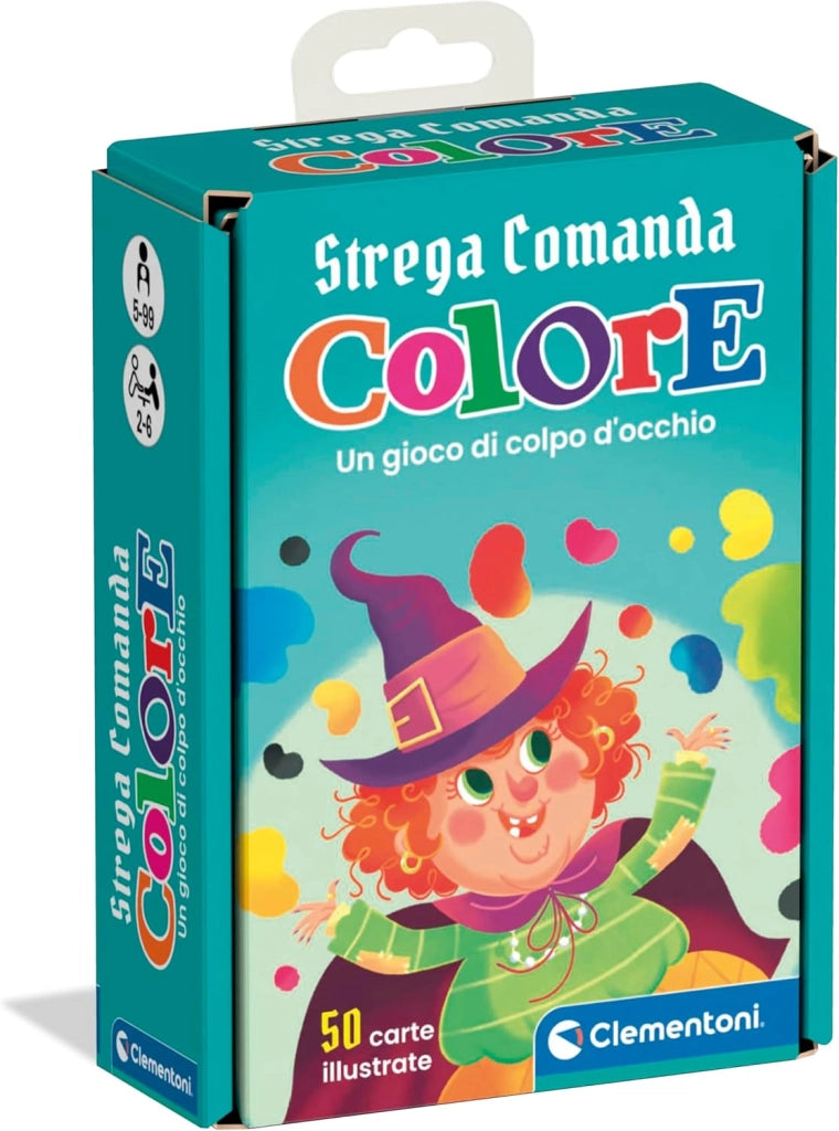 Strega Comada Colore, Mazzo di 50 Carte Illustrate, Gioco di Osservazione , 2-4 Giocatori,Eta 5-99 anni