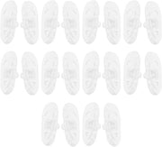 10 Paia di Pads di Avvitamento in Silicone per Occhiali - Pads di Avvitamento a Spinta per Occhiali