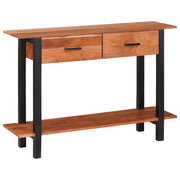 vidaXL Tavolo consolle con cassetto Marrone 110 x 30 x 75 cm