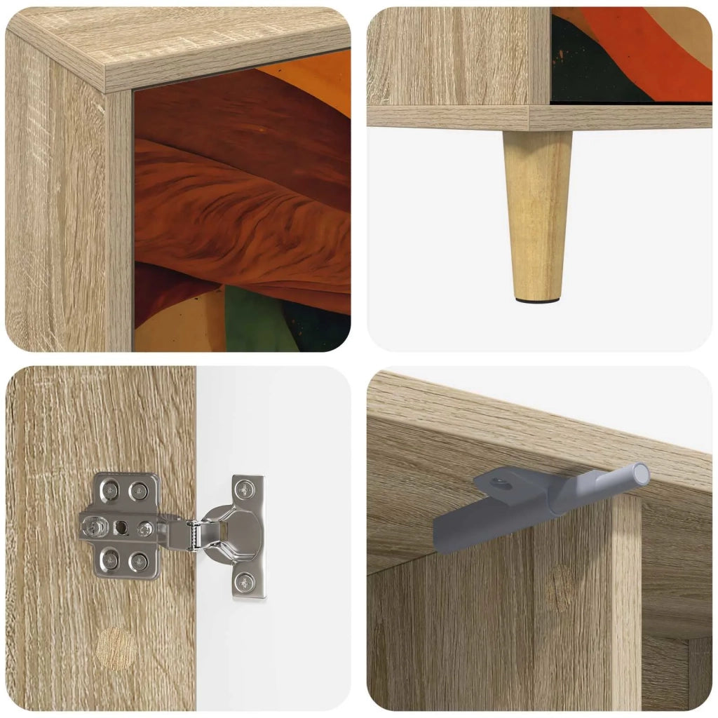 Mobile TV BONN 102 x 33 x 50 cm Sonoma Legno ingegnerizzato 8007041