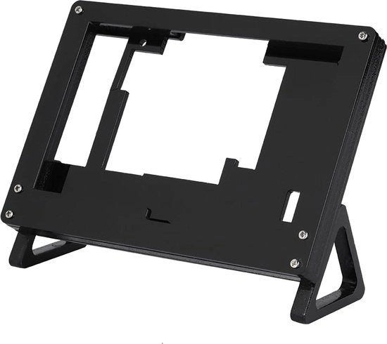 Supporto di Protezione per LCD in Acciaio Inossidabile, Nero, con Funzione di Dampening per Schegge e Urto.