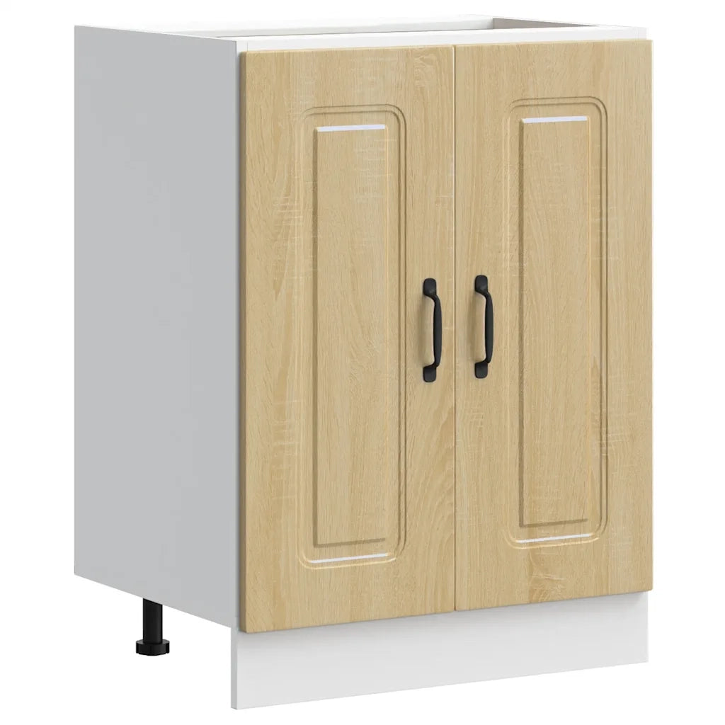 vidaXL Mobile base lavello Kalmar Rovere Sonoma 60x46x81,5 cm