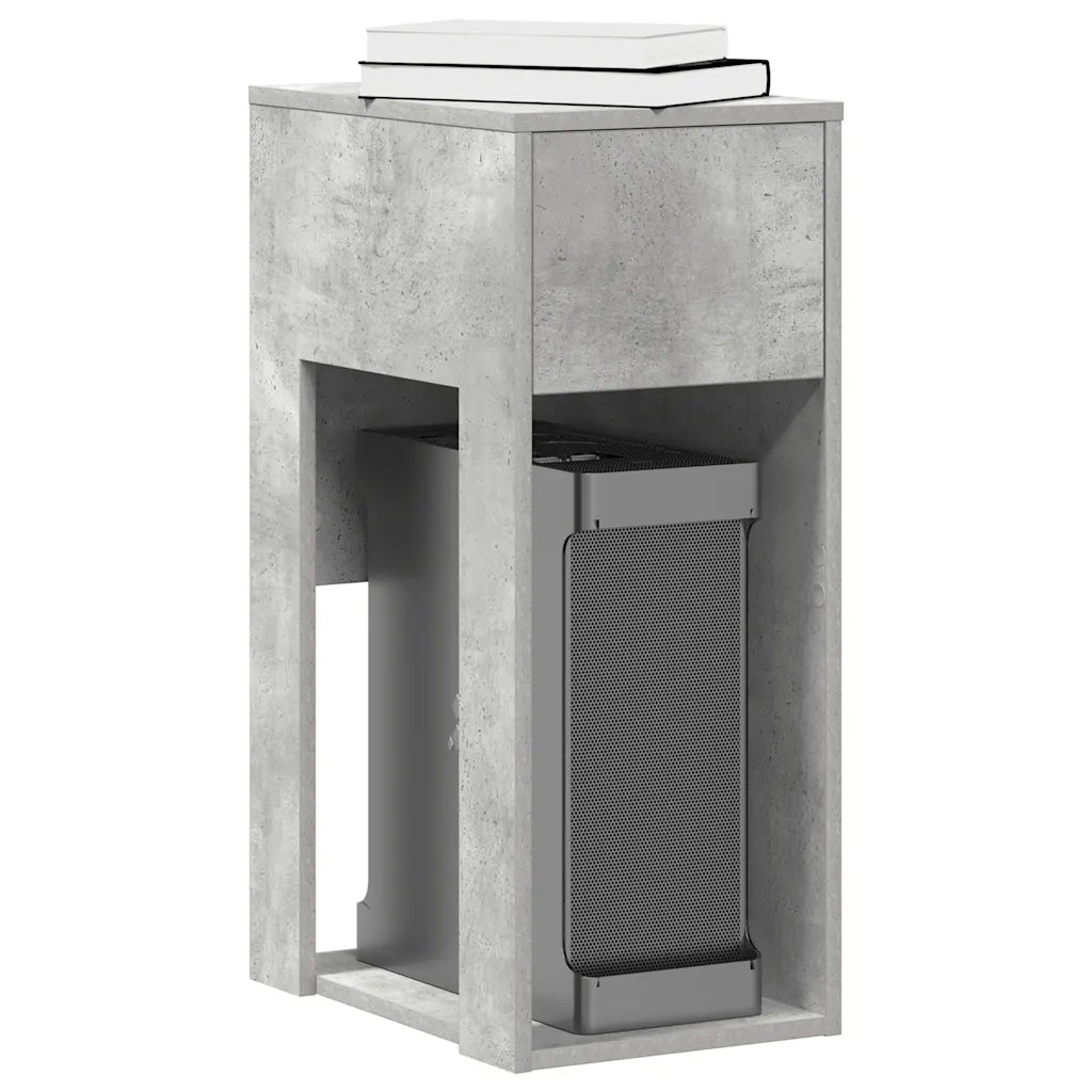 Supporto per Computer a Torre con Cassetto Grigio 30x44x74 cm CFW4155226