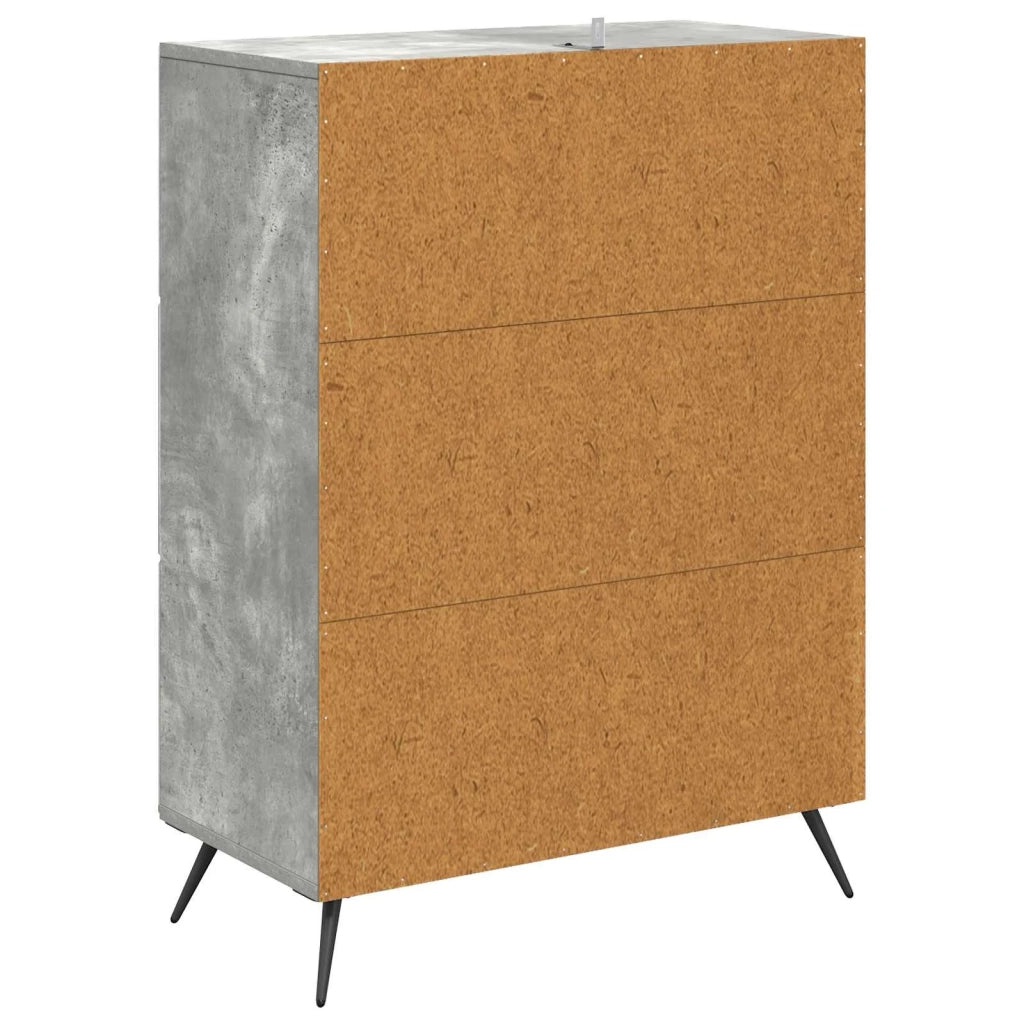 Mobile con Cassetti Grigio Cemento 66 x 34,5 x 90 cm