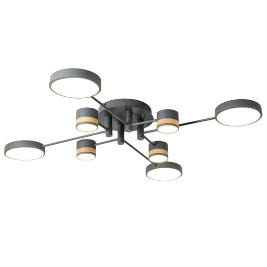 Lampada Da Soffitto Grey Grigia APP528-8C