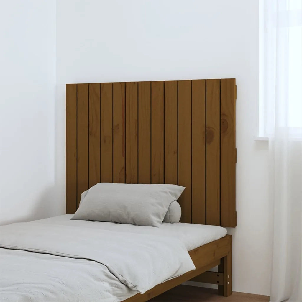 Testiera | Testata da Parete Ambra 82,5x3x60 cm in Legno Massello di Pino