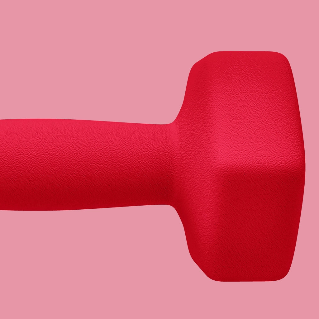 Halt¨¨res esagonali con maniglie antiscivolo ¨C zephmum ¨C rosso, 2x4kg