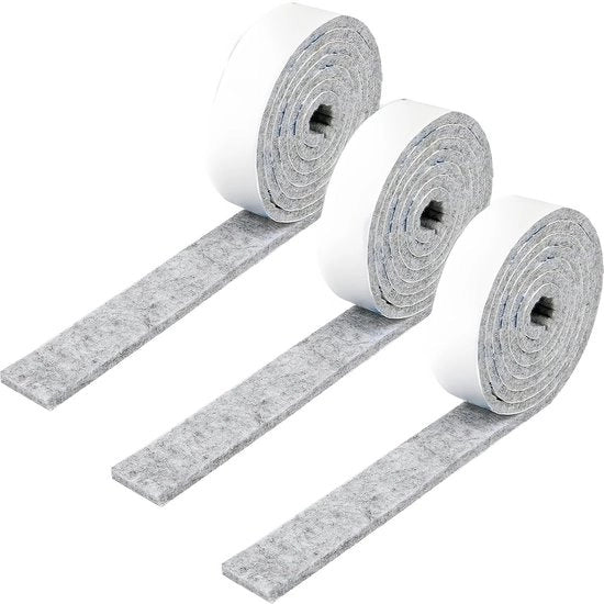 Fascia antiscivolo autoadesiva - Protezione per mobili - 100 x 2 cm - Adesione forte - Veloce applicazione - Materiale in fibra di vetro - Durevole e resistente