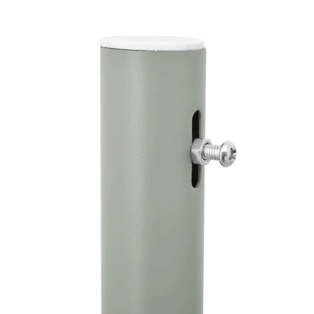Tenda da sole laterale retrattile/schermo privacy per patio giardino terrazza balcone 140 x 500 cm grigio 02_0007255