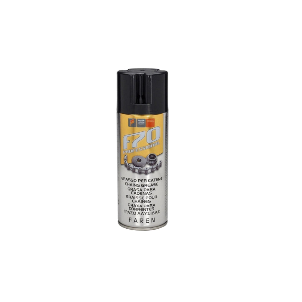 Grasso per catene multiuso professionale faren f70 ml.400 catene moto auto spray