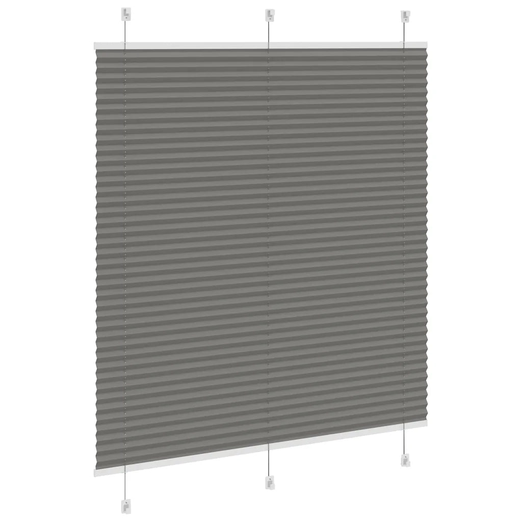 Tenda Plissettata Antracite 120x150cm Larghezza Tessuto 119,4cm